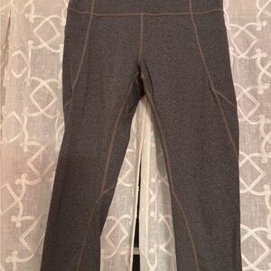 Athleta Charcoal Crop Leggings